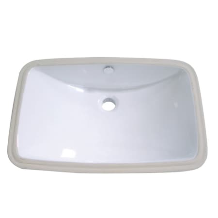 Fauceture LB24157 Forum Undermount Bathroom Sink, White LB24157